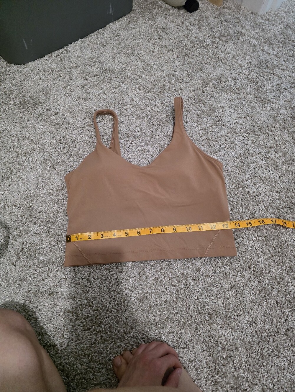 Lululemon Seamless Camel Brami Crop Tank Top